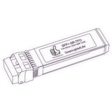 10G SFP+ SR optical transceiver line drawing — TenFourOptics