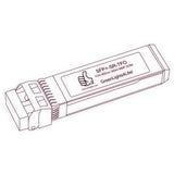 10G SFP+ SR optical transceiver line drawing — TenFourOptics