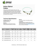 QSFP-100G-AOC5M Cisco Compatible 100G QSFP28 5m Datasheet
