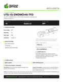 UTS-1G-DWDMCh40-TFO datasheet