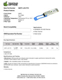 Cisco QSFP-40GE-LR4 Compatible 40G QSFP+ LR4 Four 10Gbps CWDM wavelengths: 1271nm, 1291nm, 1311nm and 1331nm 10km DOM Transceiver Module