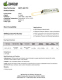 Dell 407-BBXT Compatible 40G QSFP+ BD 850nm 150m DOM Transceiver Module