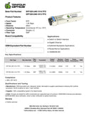 Adtran 1442040G1 Compatible 1000BASE SFP BX-D40 Tx: 1490nm / Rx: 1310nm 40km DOM Transceiver Module