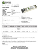 Calix 100-02169-C Compatible 10G SFP+ BX-U20 Tx: 1270nm / Rx: 1330nm 20km DOM Transceiver Module