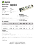 Calix 100-02150 Compatible 10G SFP+ BX-D40 Tx: 1330nm / Rx: 1270nm 40km DOM Transceiver Module