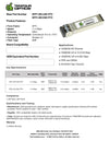 Calix 100-02151 Compatible 10G SFP+ BX-U40 Tx: 1270nm / Rx: 1330nm 40km DOM Transceiver Module