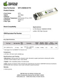 Arista SFP-10G-DW-42.94 Compatible 10G SFP+ DWDM 1542.94nm 40km DOM Transceiver Module