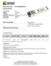 Cyan 002-0238-00 Compatible 10G SFP+ DWDM 1553.33nm 80km DOM Transceiver Module
