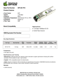 Netgear AGM733 Compatible 1000BASE SFP ZX 1550nm 70km DOM Transceiver Module