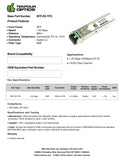 Allied Telesis / Allied Telesyn AT-SPZX80 Compatible 1000BASE SFP ZX 1550nm 80km DOM Transceiver Module