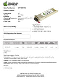 Calix 100-01426 Compatible 10G XFP ER 1550nm 40km DOM Transceiver Module