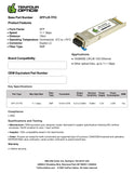 Dell 409-10007 Compatible 10G XFP LR 1310nm 10km DOM Transceiver Module