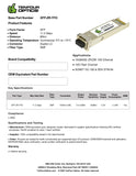 Finisar FTRX-1811-3 Compatible 10G XFP ZR 1550nm 80km DOM Transceiver Module
